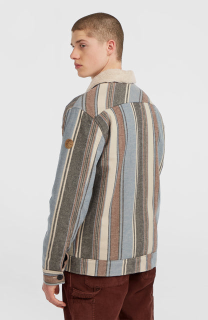 O'Riginals Fleece-Lined Jacket Men Blue Vintage O'Neill Stripe