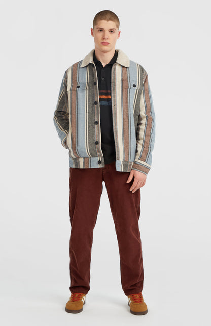O'Riginals Fleece-Lined Jacket Men Blue Vintage O'Neill Stripe