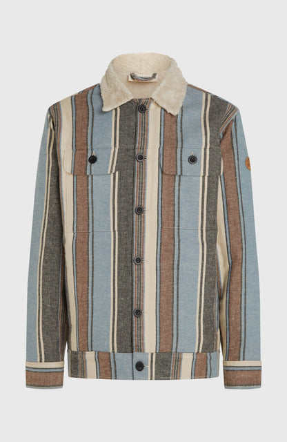 O'Riginals Fleece-Lined Jacket Men Blue Vintage O'Neill Stripe