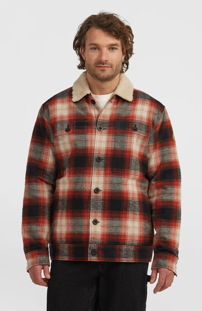 O'Riginals Fleece-Lined Jacket Men Bonfire Check