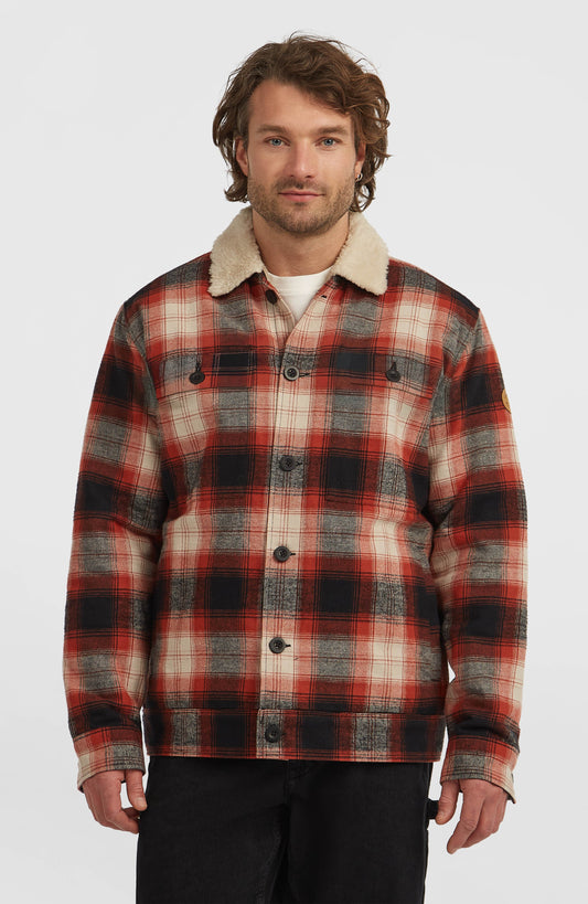 O'Riginals Fleece-Lined Jacket Men Bonfire Check