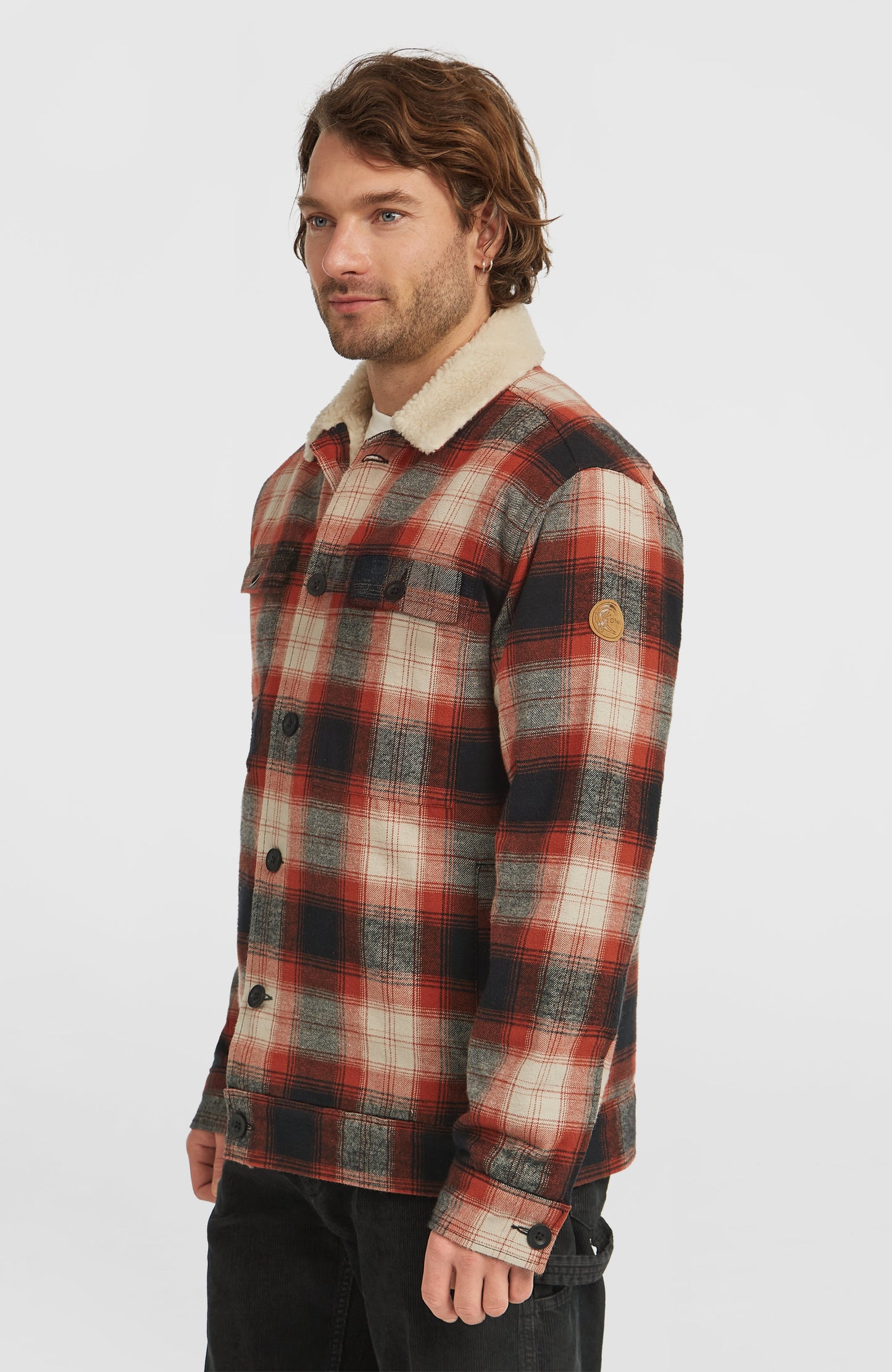 O'Riginals Fleece-Lined Jacket Men Bonfire Check