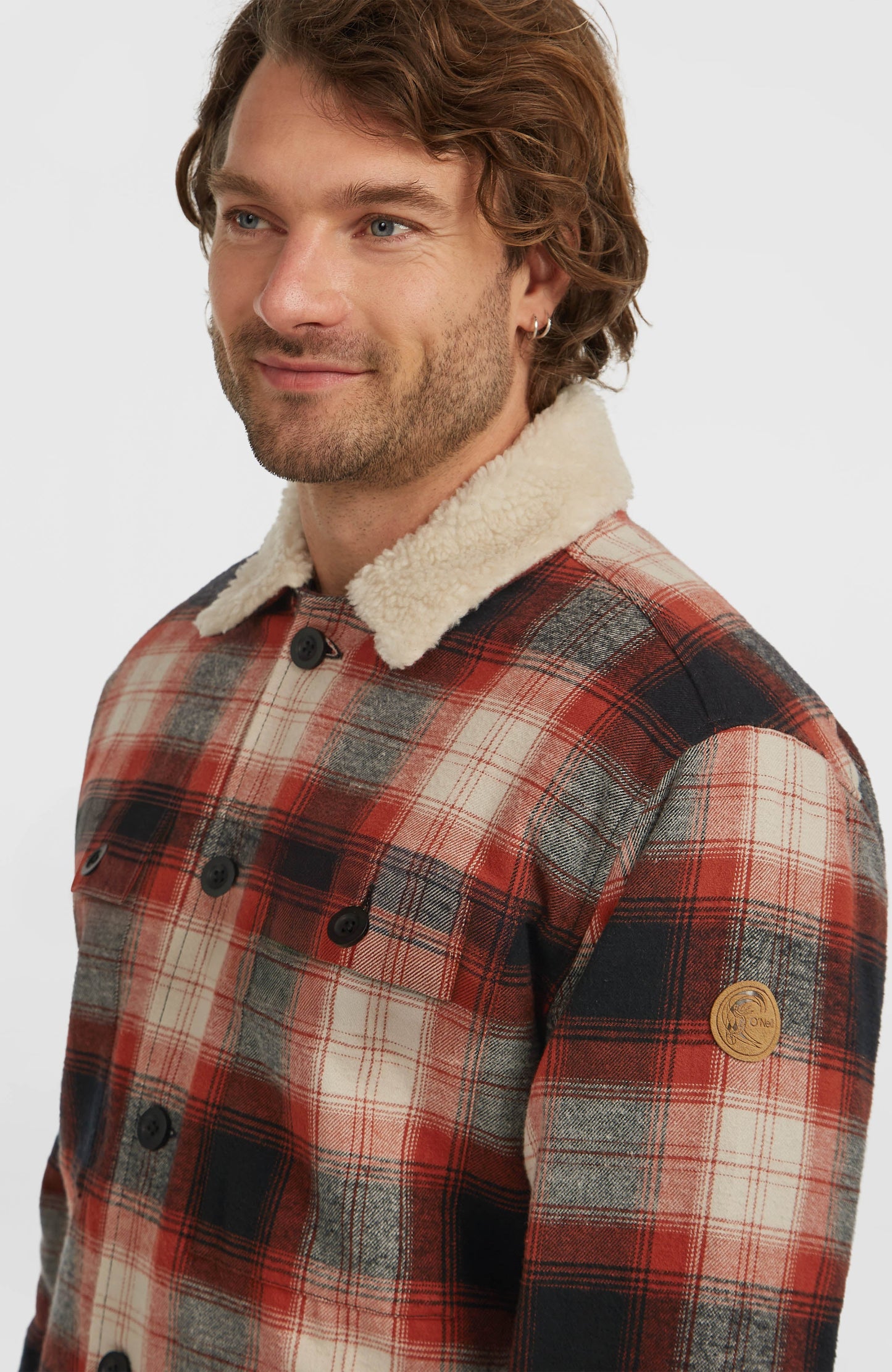 O'Riginals Fleece-Lined Jacket Men Bonfire Check
