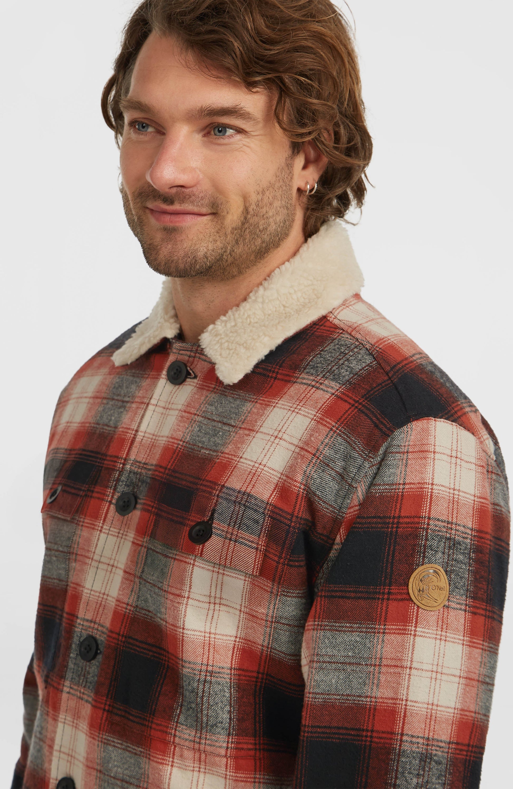 O'Riginals Fleece-Lined Jacket Men Bonfire Check