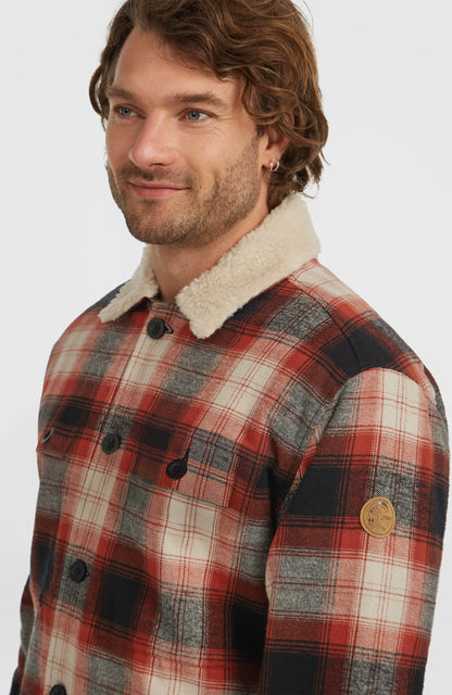 O'Riginals Fleece-Lined Jacket Men Bonfire Check