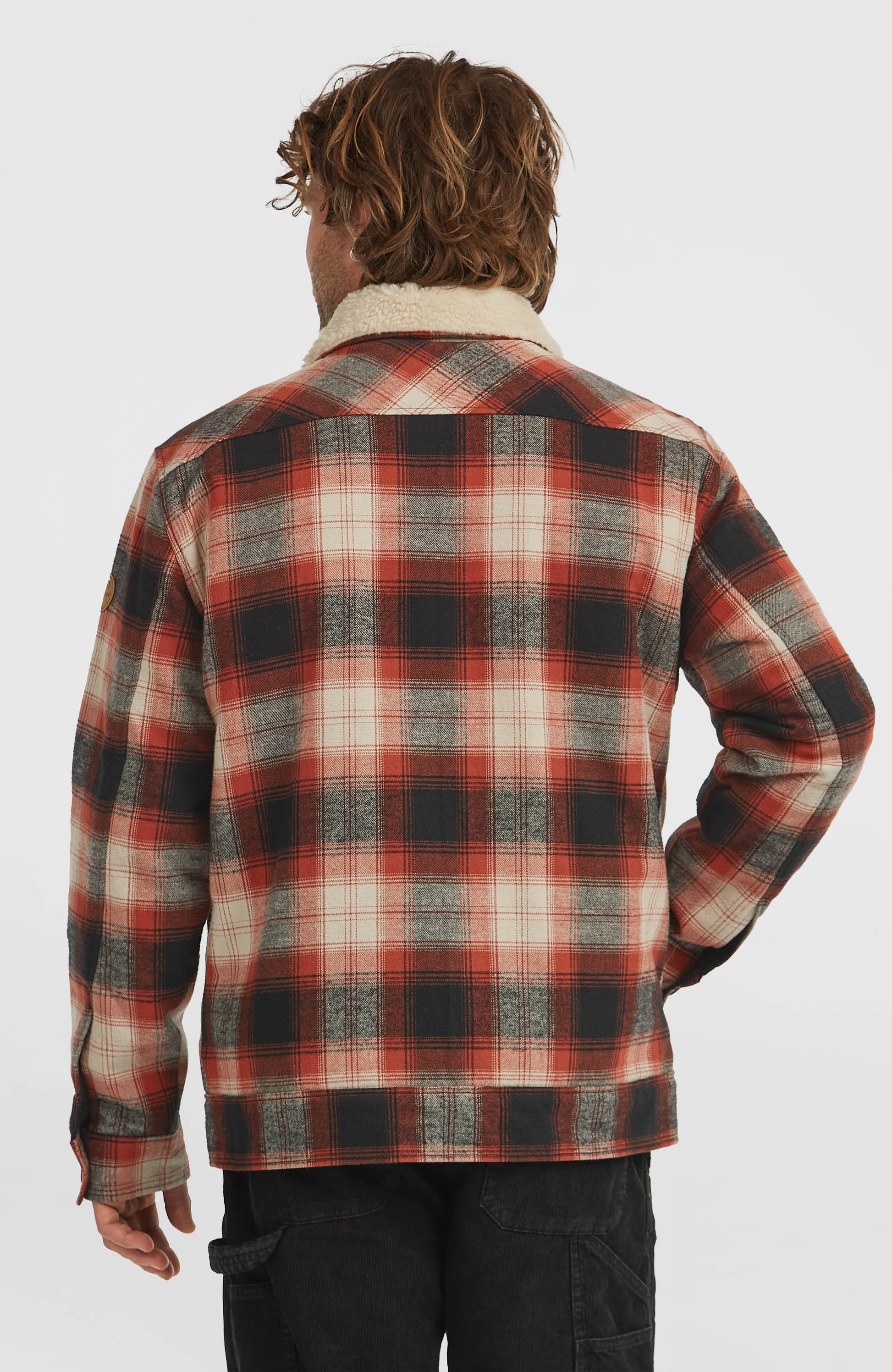 O'Riginals Fleece-Lined Jacket Men Bonfire Check