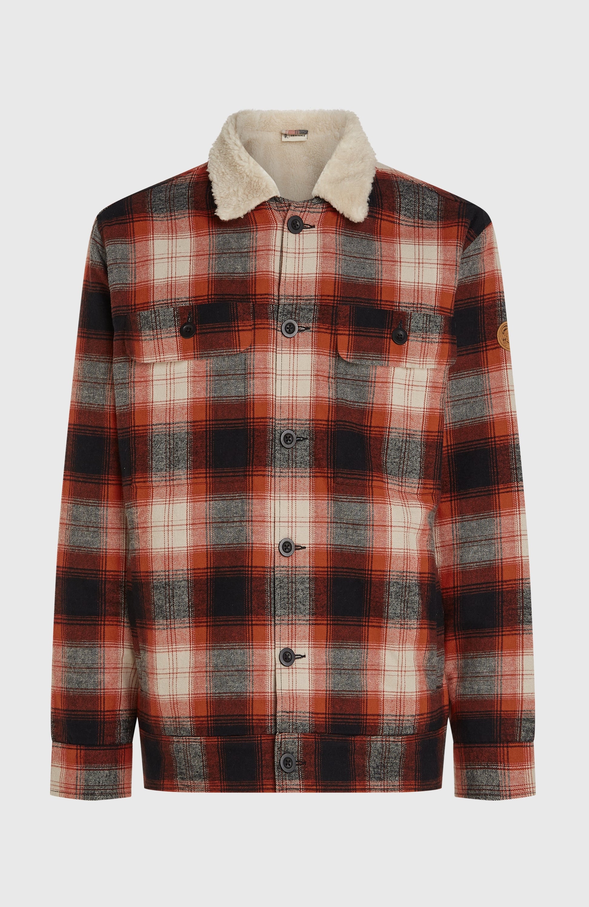 O'Riginals Fleece-Lined Jacket Men Bonfire Check