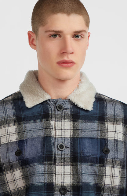 O'Riginals Fleece-Lined Jacket Men Mozart Blue Check