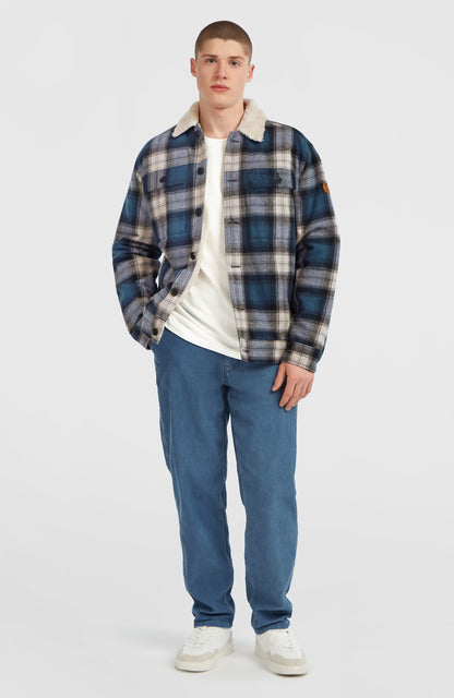 O'Riginals Fleece-Lined Jacket Men Mozart Blue Check