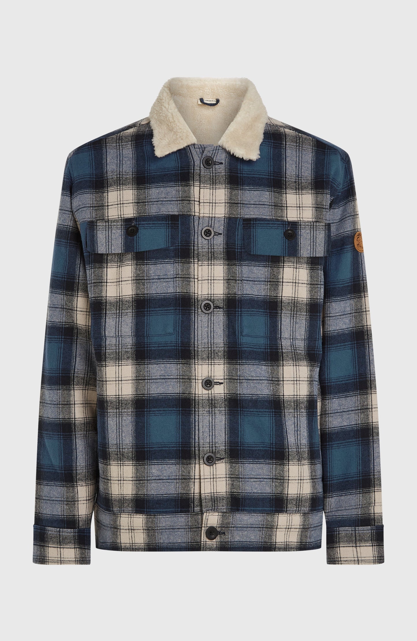 O'Riginals Fleece-Lined Jacket Men Mozart Blue Check