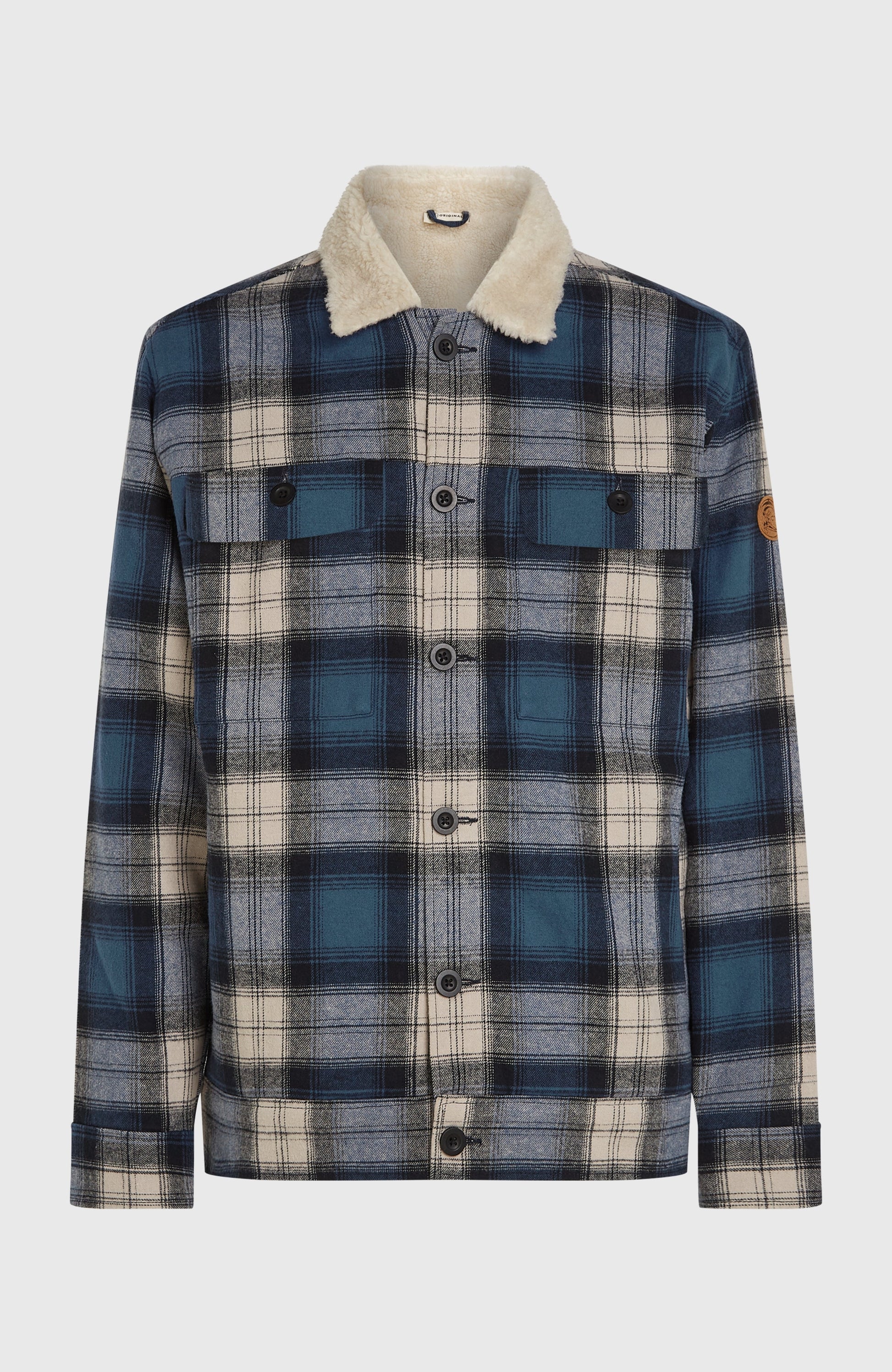 O'Riginals Fleece-Lined Jacket Men Mozart Blue Check