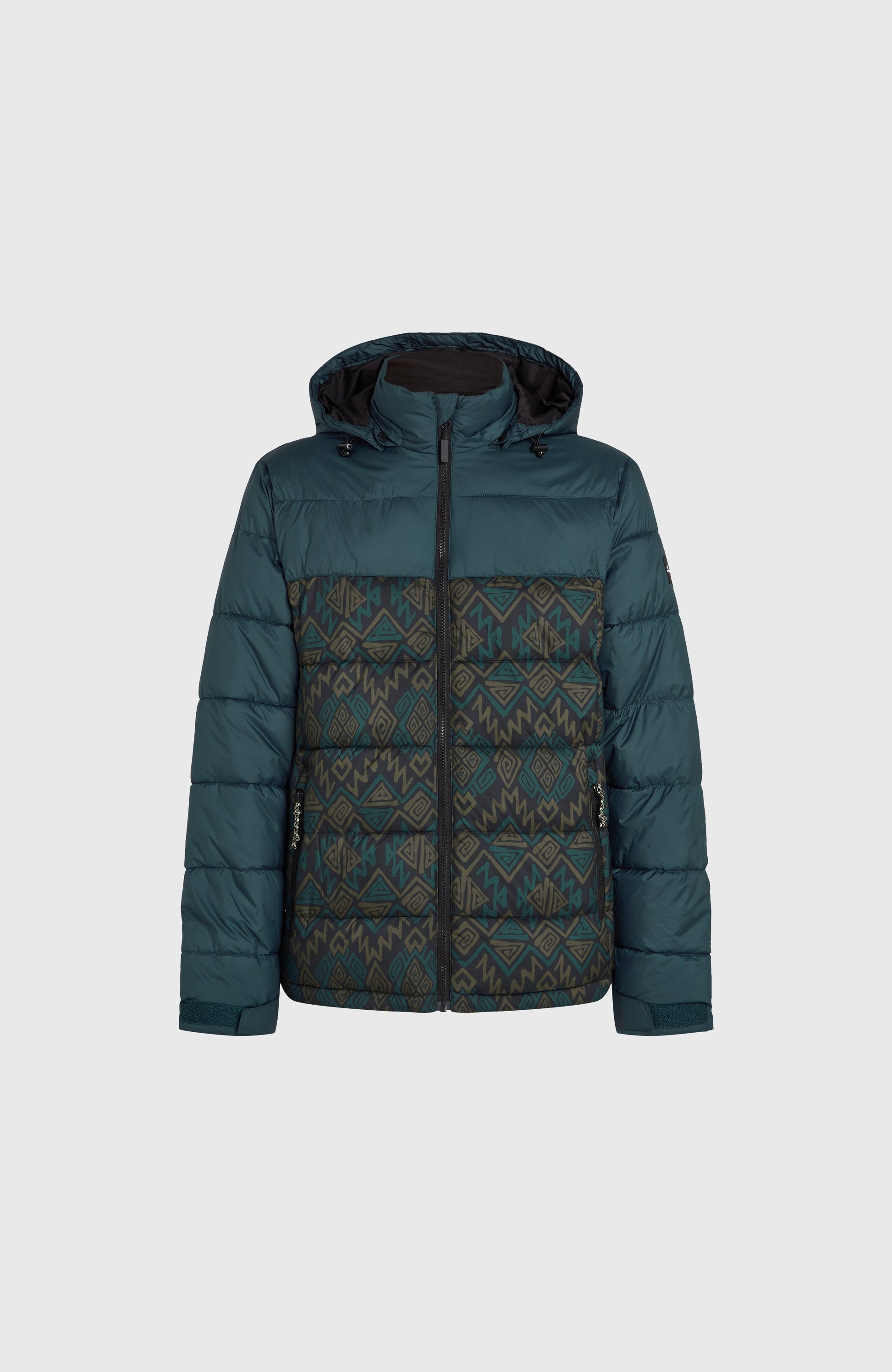 O'Riginals Puffer Jacket Men Black Retro Ikat
