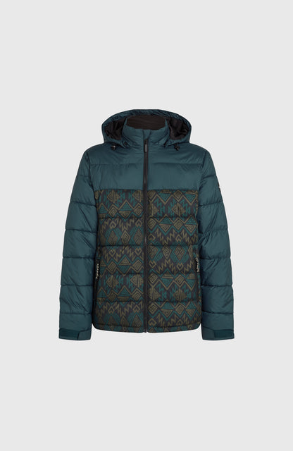O'Riginals Puffer Jacket Men Black Retro Ikat