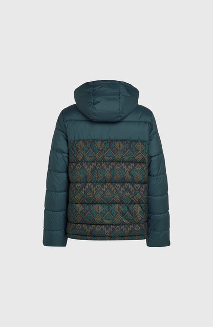 O'Riginals Puffer Jacket Men Black Retro Ikat