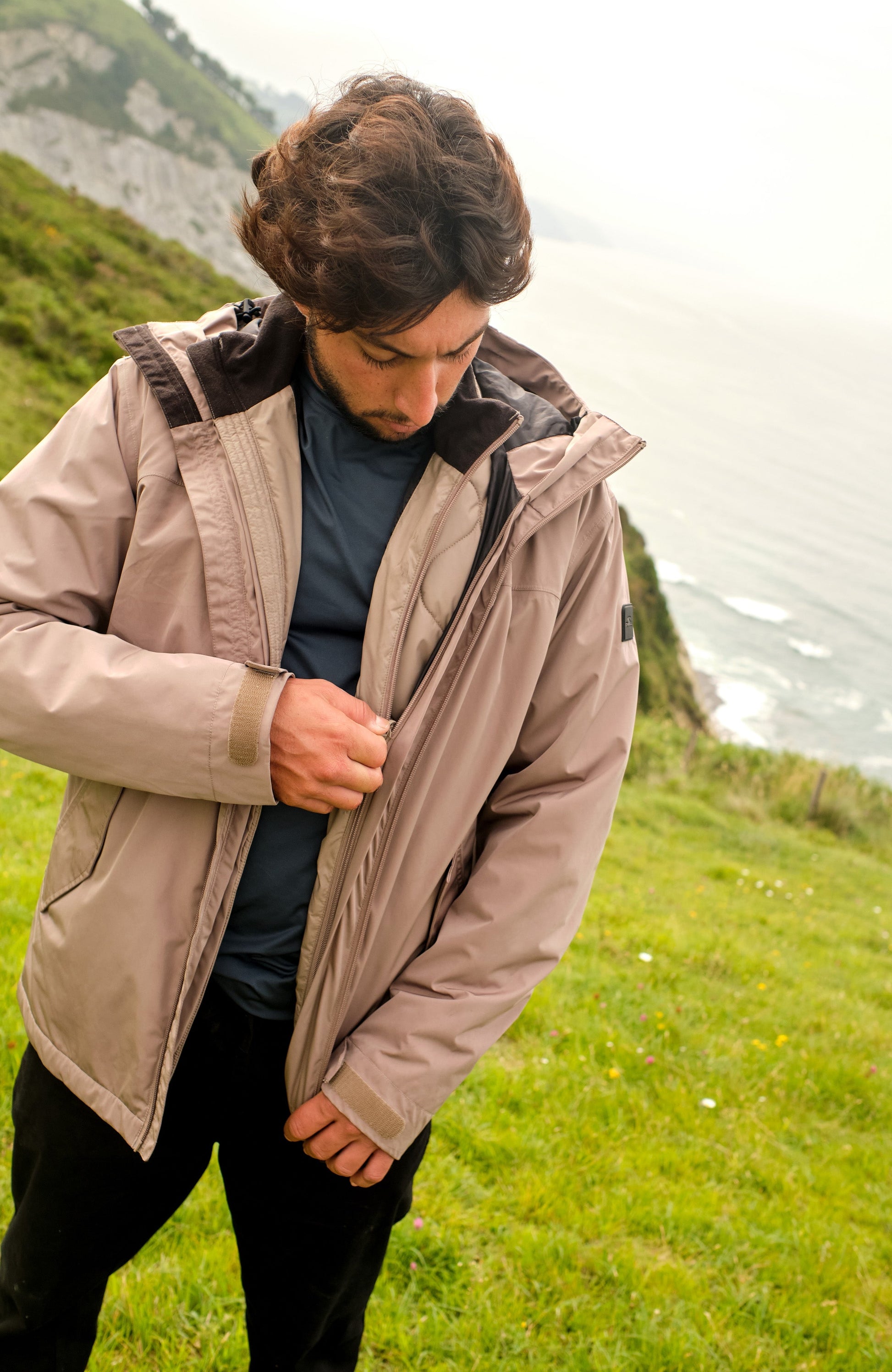 3-in-1 Parka 10K/10K Jacket Men Concrete