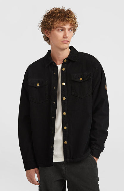 O'Riginals Corduroy Fleece-Lined Overshirt Men Black Out