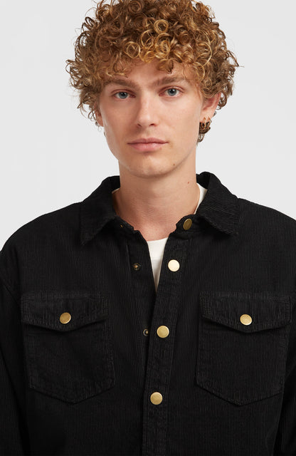 O'Riginals Corduroy Fleece-Lined Overshirt Men Black Out