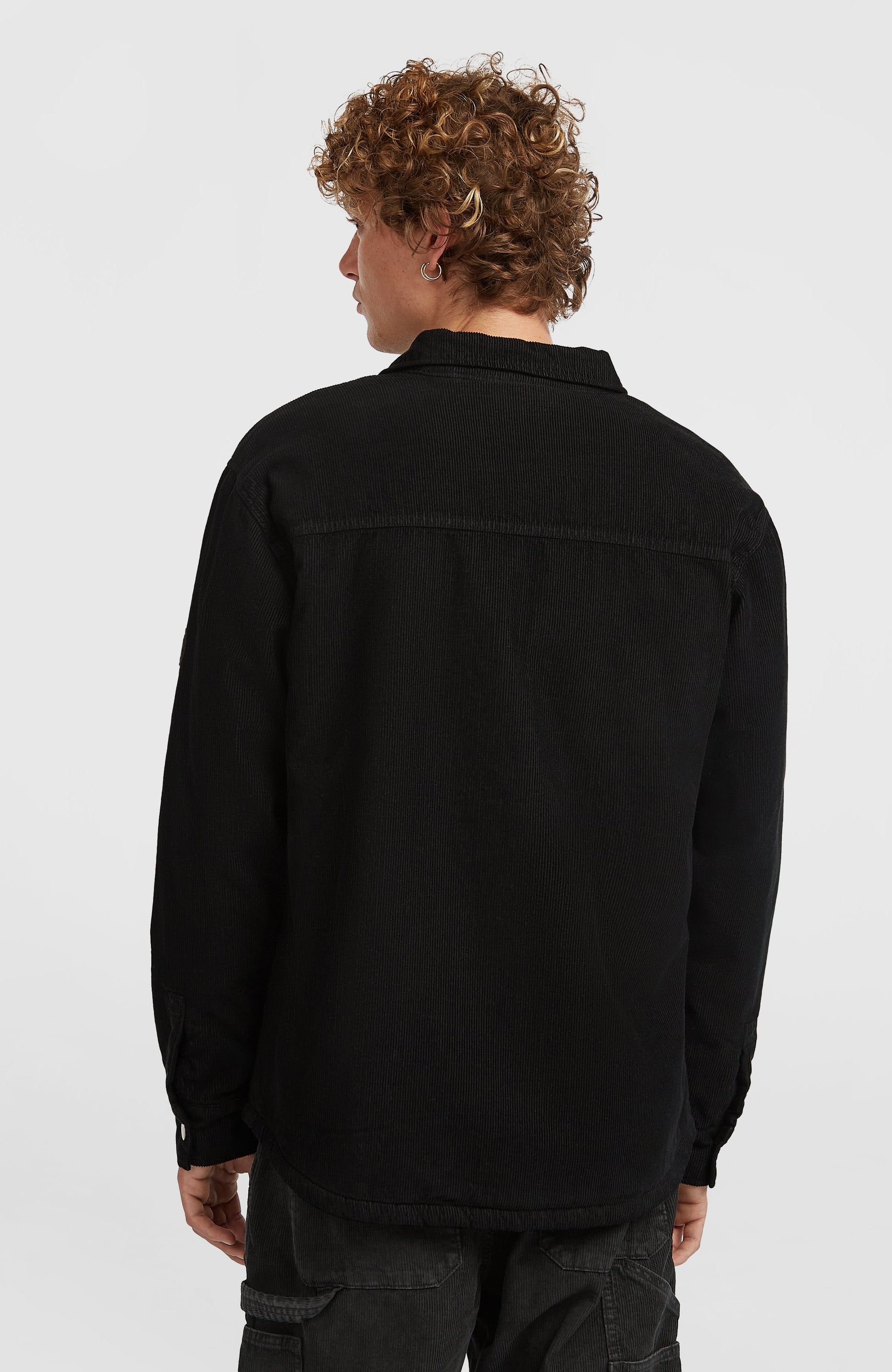 O'Riginals Corduroy Fleece-Lined Overshirt Men Black Out