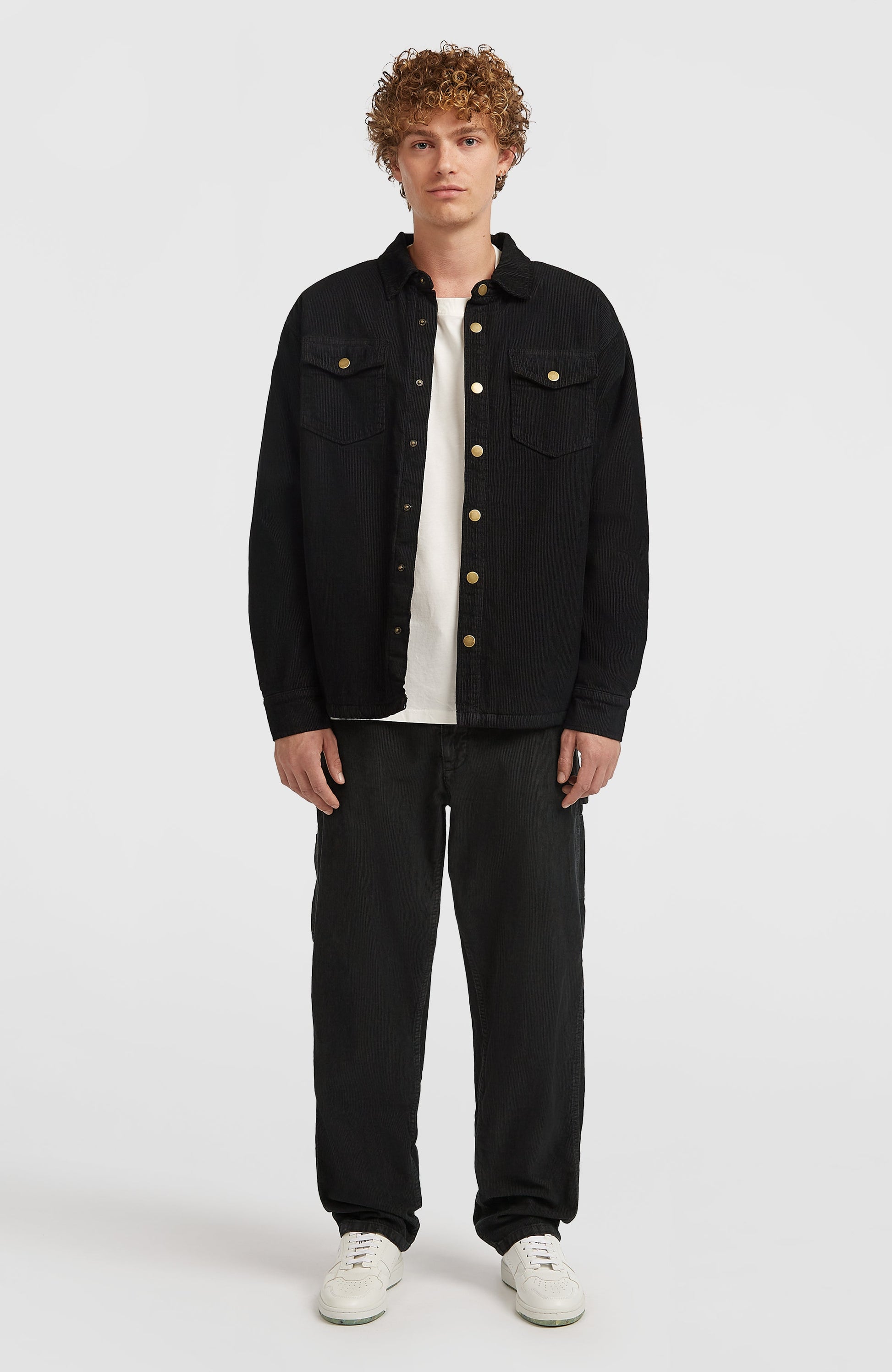 O'Riginals Corduroy Fleece-Lined Overshirt Men Black Out