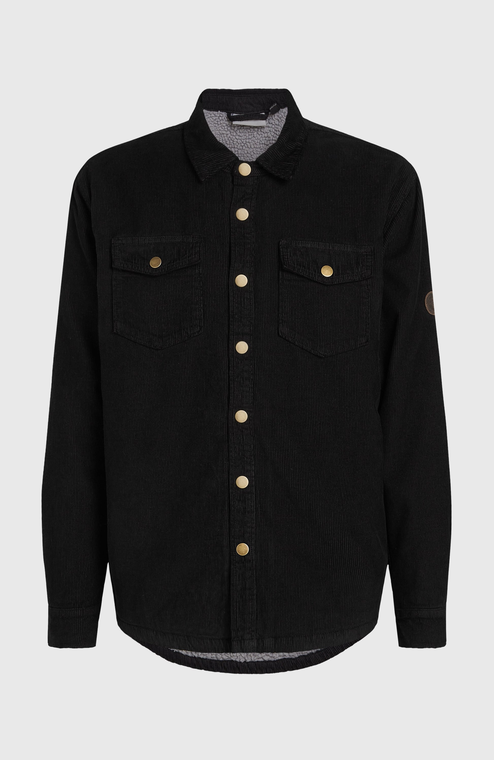 O'Riginals Corduroy Fleece-Lined Overshirt Men Black Out