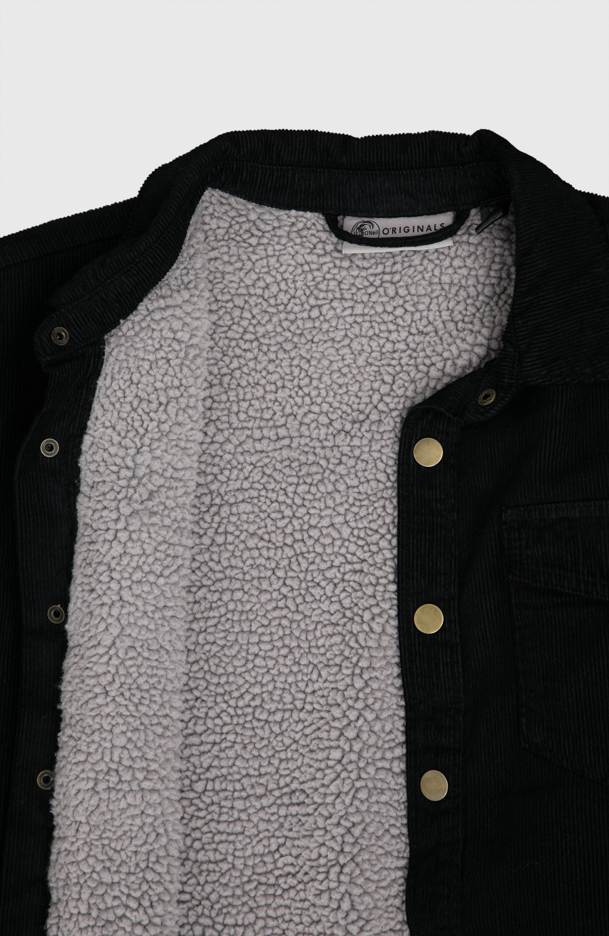 O'Riginals Corduroy Fleece-Lined Overshirt Men Black Out