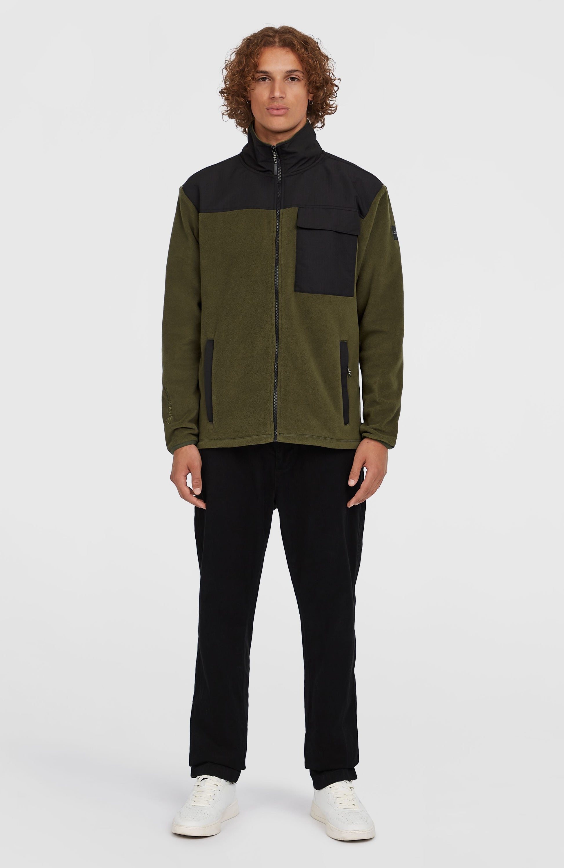 Utility Polartec® 200 Full-Zip Fleece Men Forest Night Colour Block