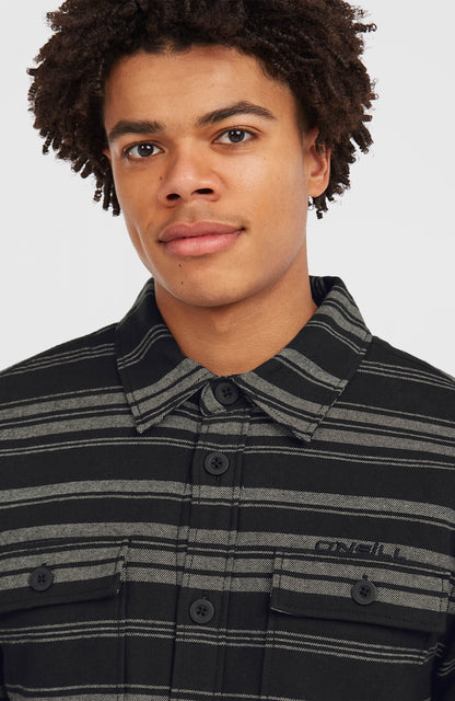 Must-Have Fleece-Lined Shirt Men Black Bavaro