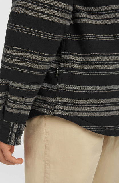 Must-Have Fleece-Lined Shirt Men Black Bavaro