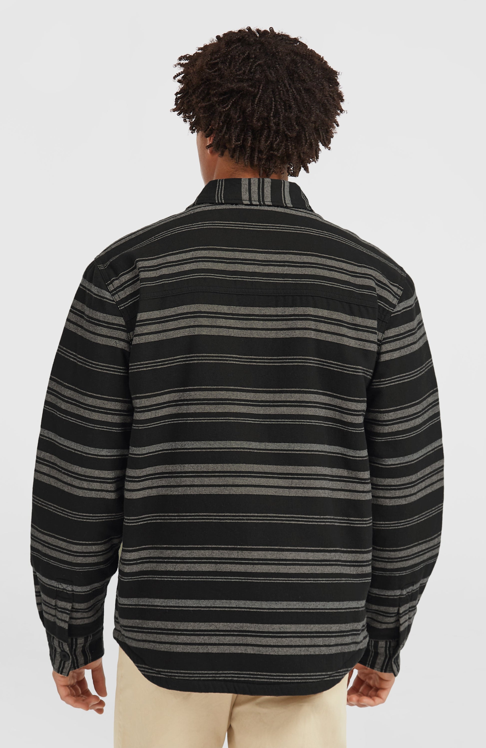 Must-Have Fleece-Lined Shirt Men Black Bavaro