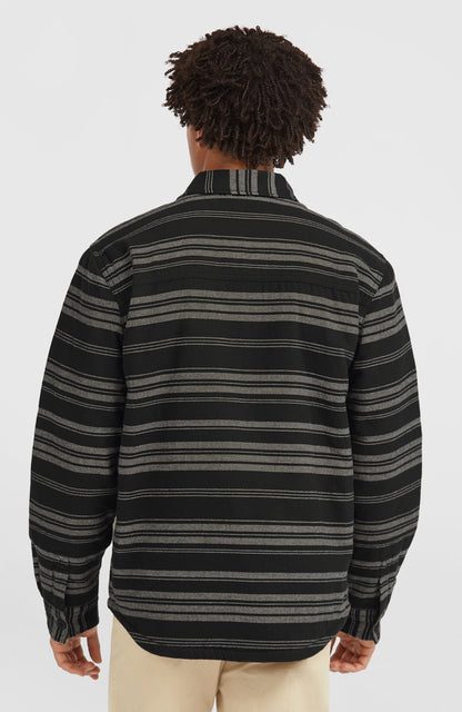 Must-Have Fleece-Lined Shirt Men Black Bavaro