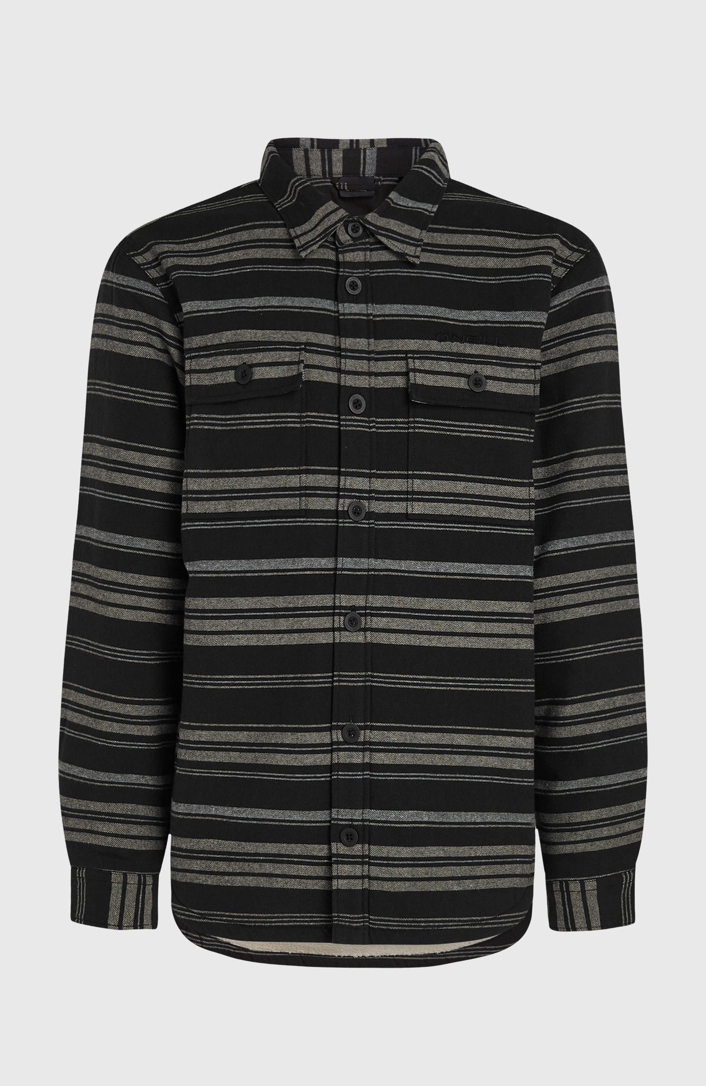 Must-Have Fleece-Lined Shirt Men Black Bavaro