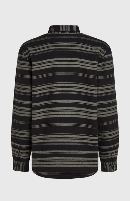 Must-Have Fleece-Lined Shirt Men Black Bavaro
