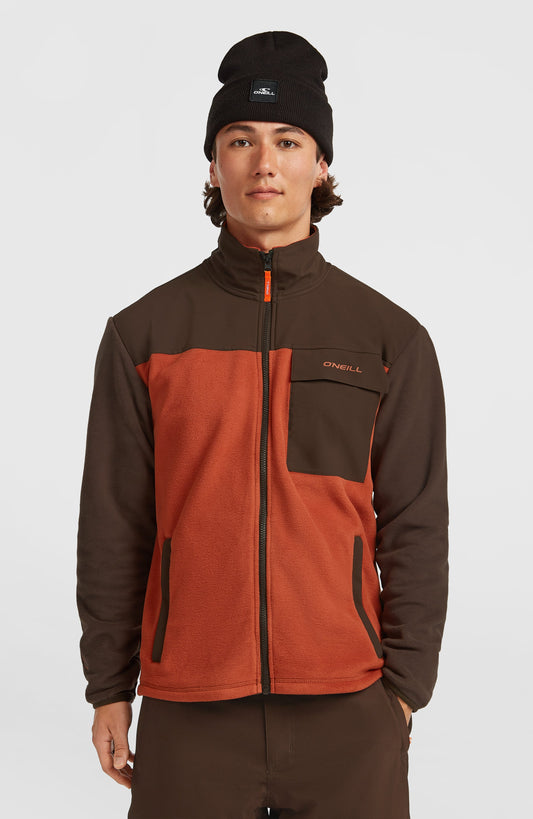 FWC'Peak Polartec® Fleece Men Coffee Bean Colour Block