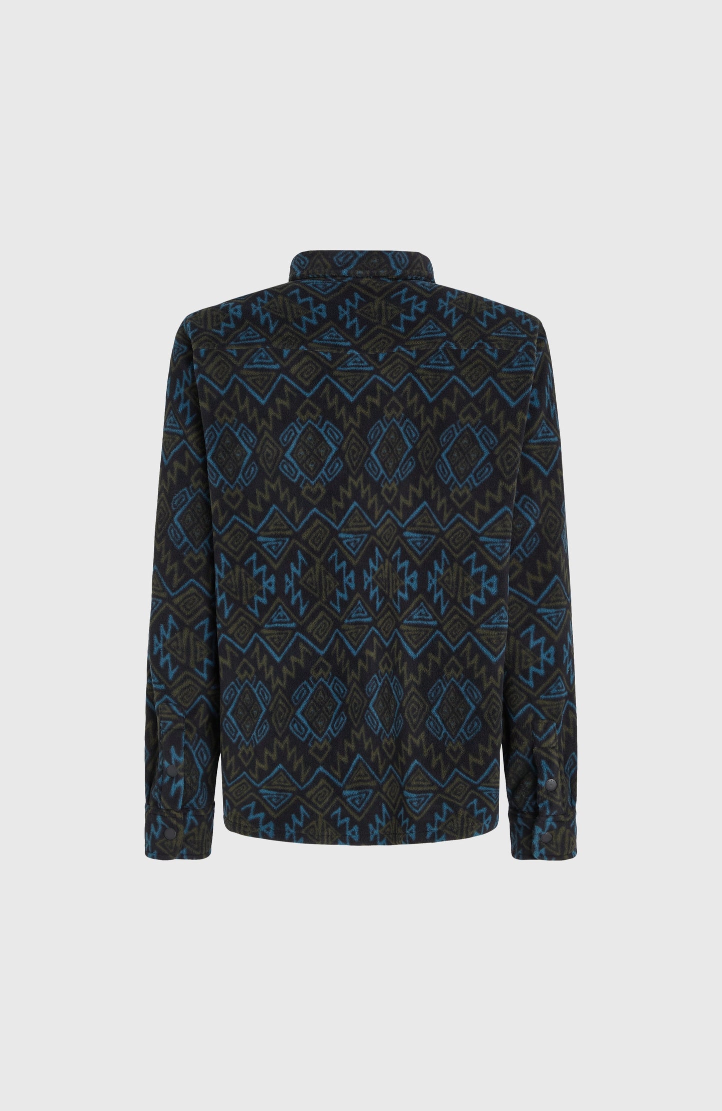 Superfleece Shirt Men Black Retro Ikat