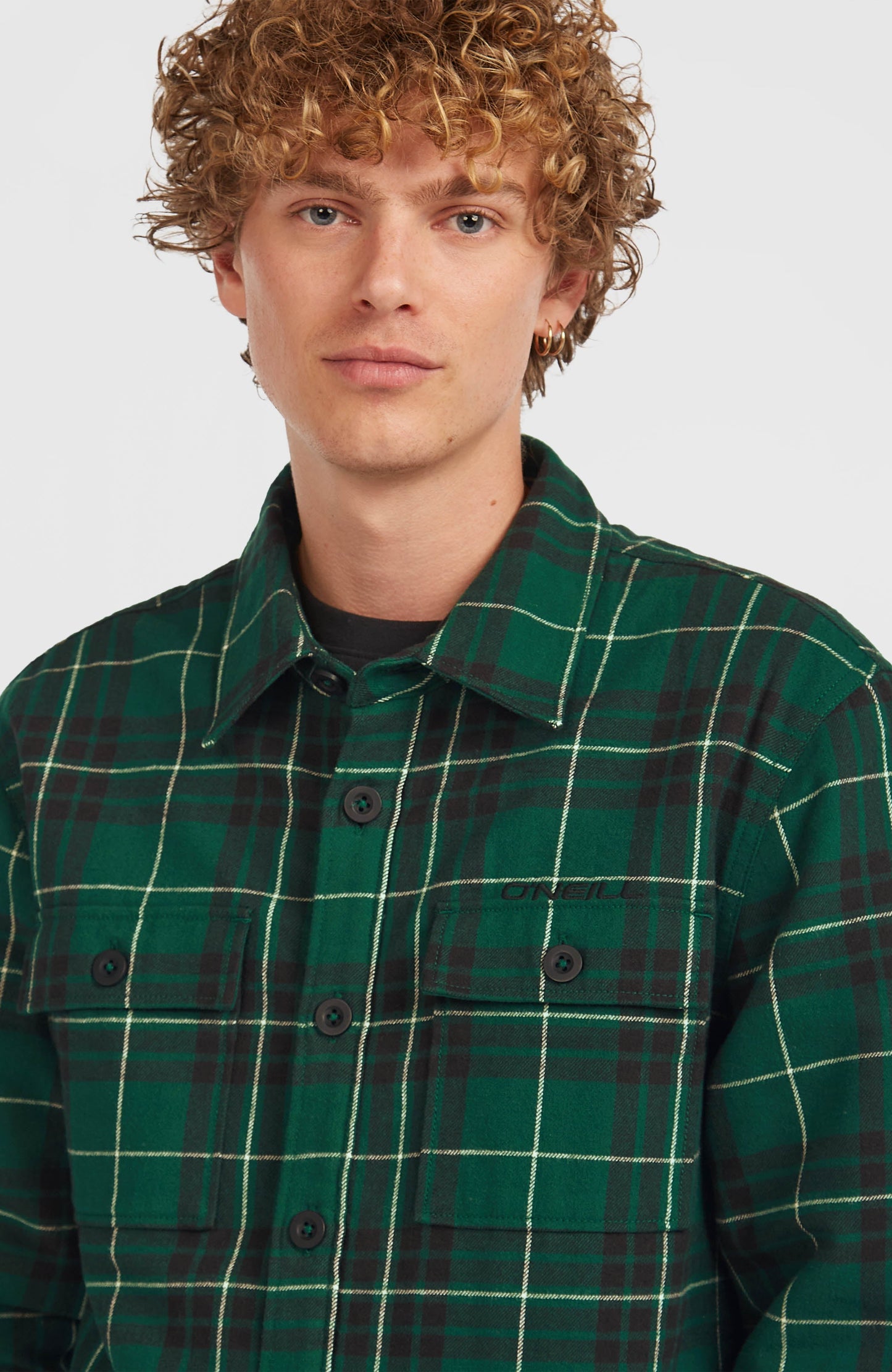 Must-Have Fleece-Lined Shirt Men Green Flannel Check