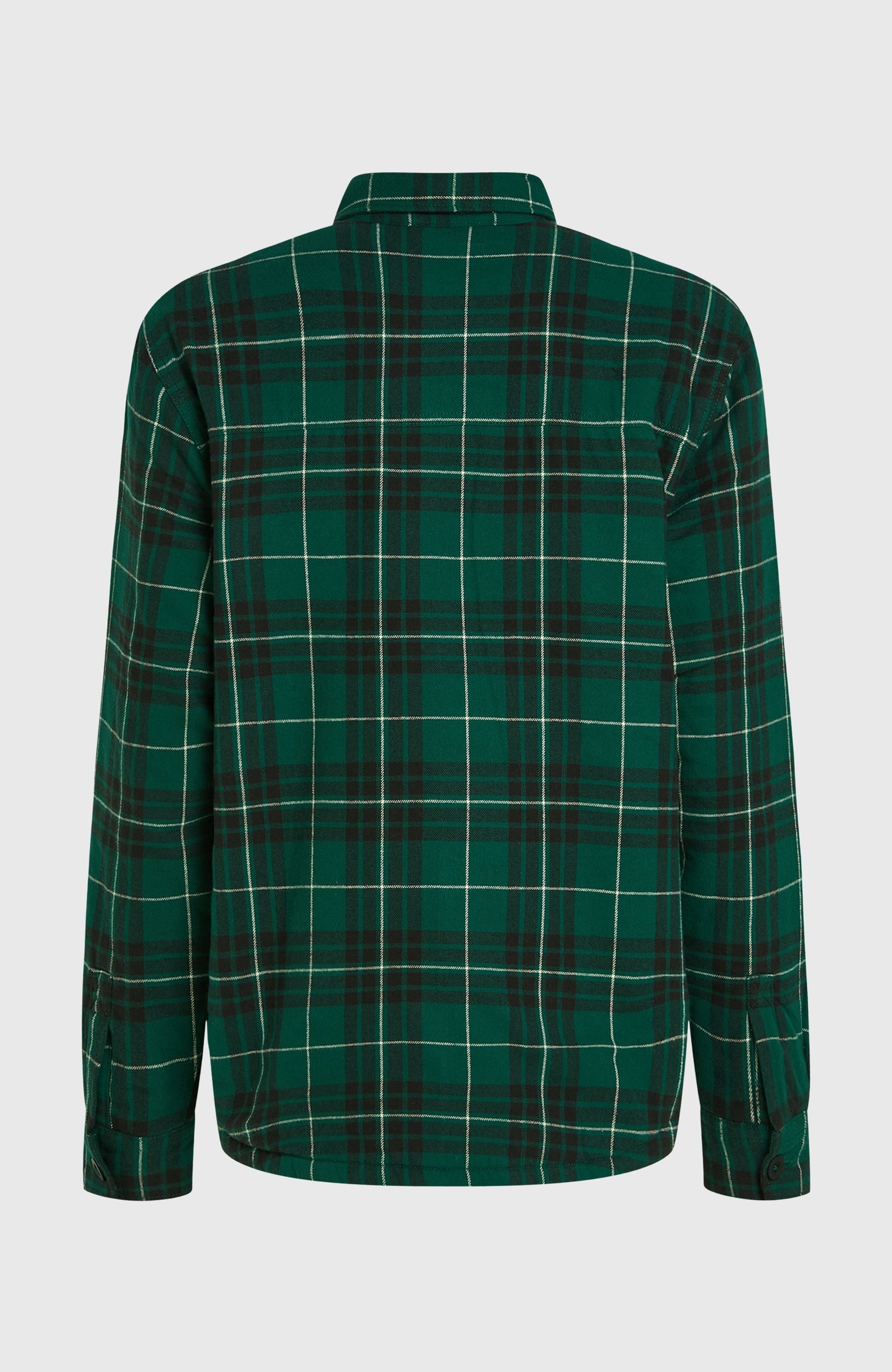 Must-Have Fleece-Lined Shirt Men Green Flannel Check