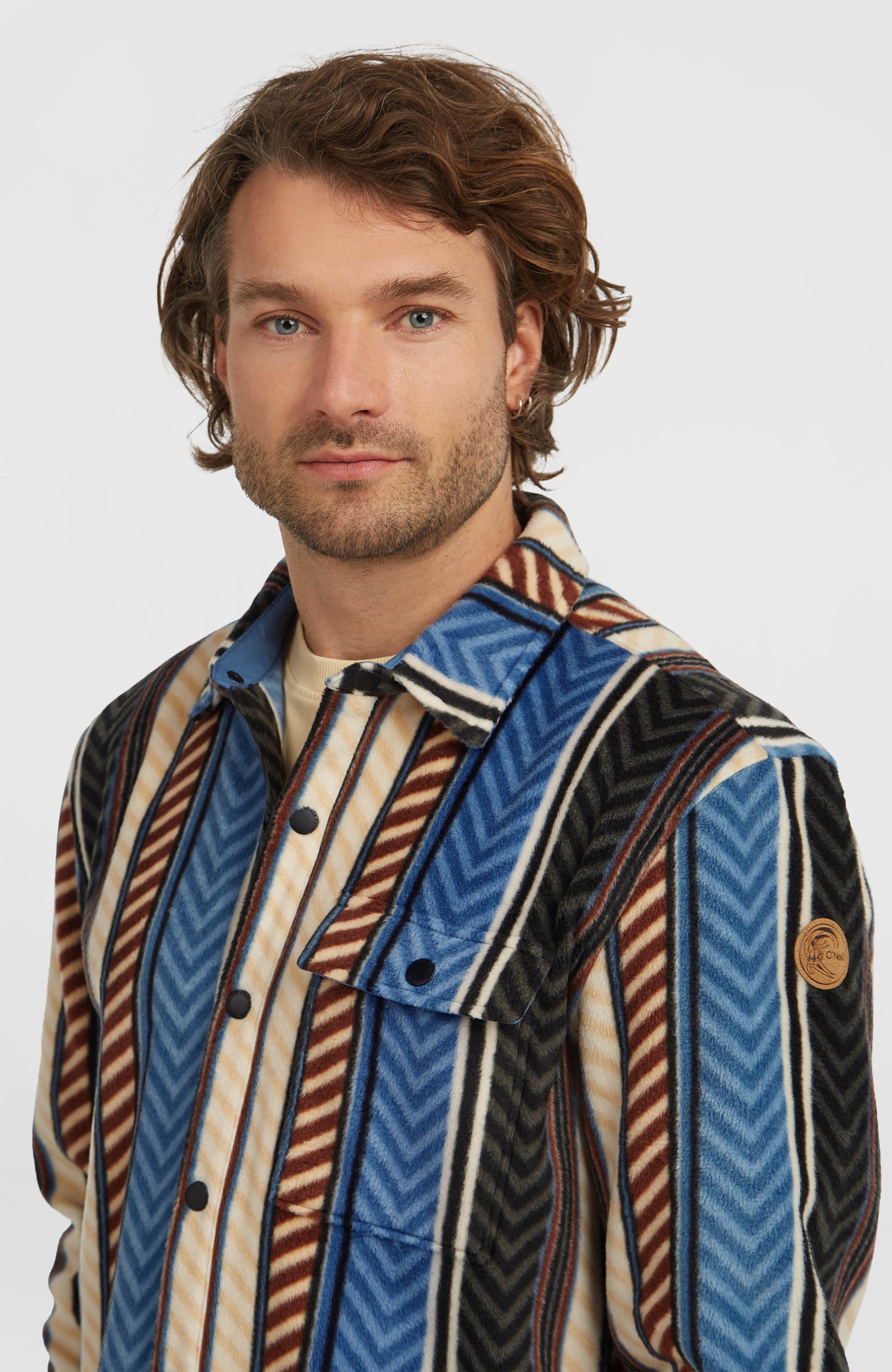 O'Riginals Superfleece Shirt Men Blue Vintage O'Neill Stripe