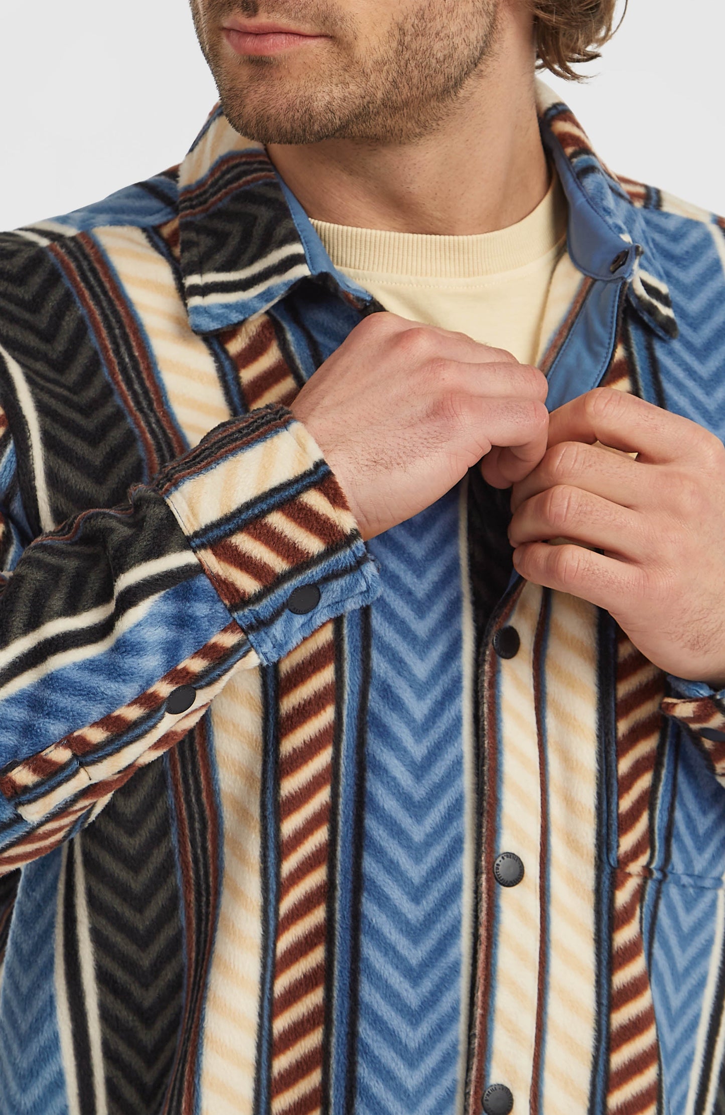 O'Riginals Superfleece Shirt Men Blue Vintage O'Neill Stripe