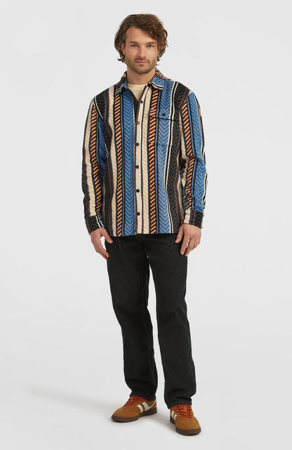 O'Riginals Superfleece Shirt Men Blue Vintage O'Neill Stripe