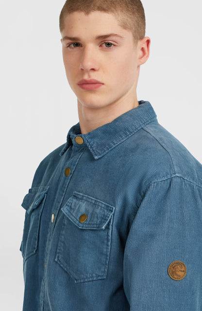 O'Riginals Corduroy Fleece-Lined Overshirt Men Mozart Blue