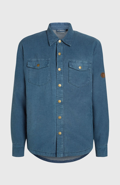 O'Riginals Corduroy Fleece-Lined Overshirt Men Mozart Blue