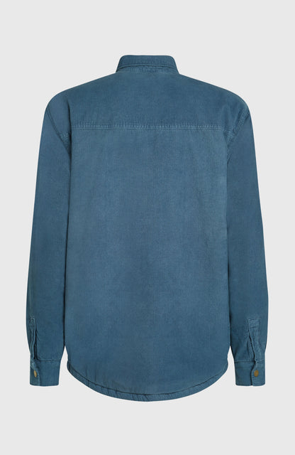 O'Riginals Corduroy Fleece-Lined Overshirt Men Mozart Blue
