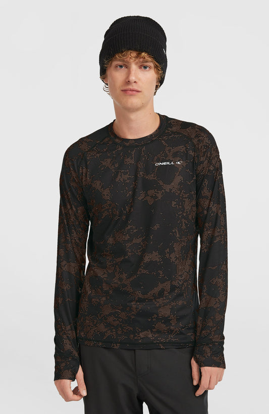 Baselayer Top Men Black/Beige Quarry