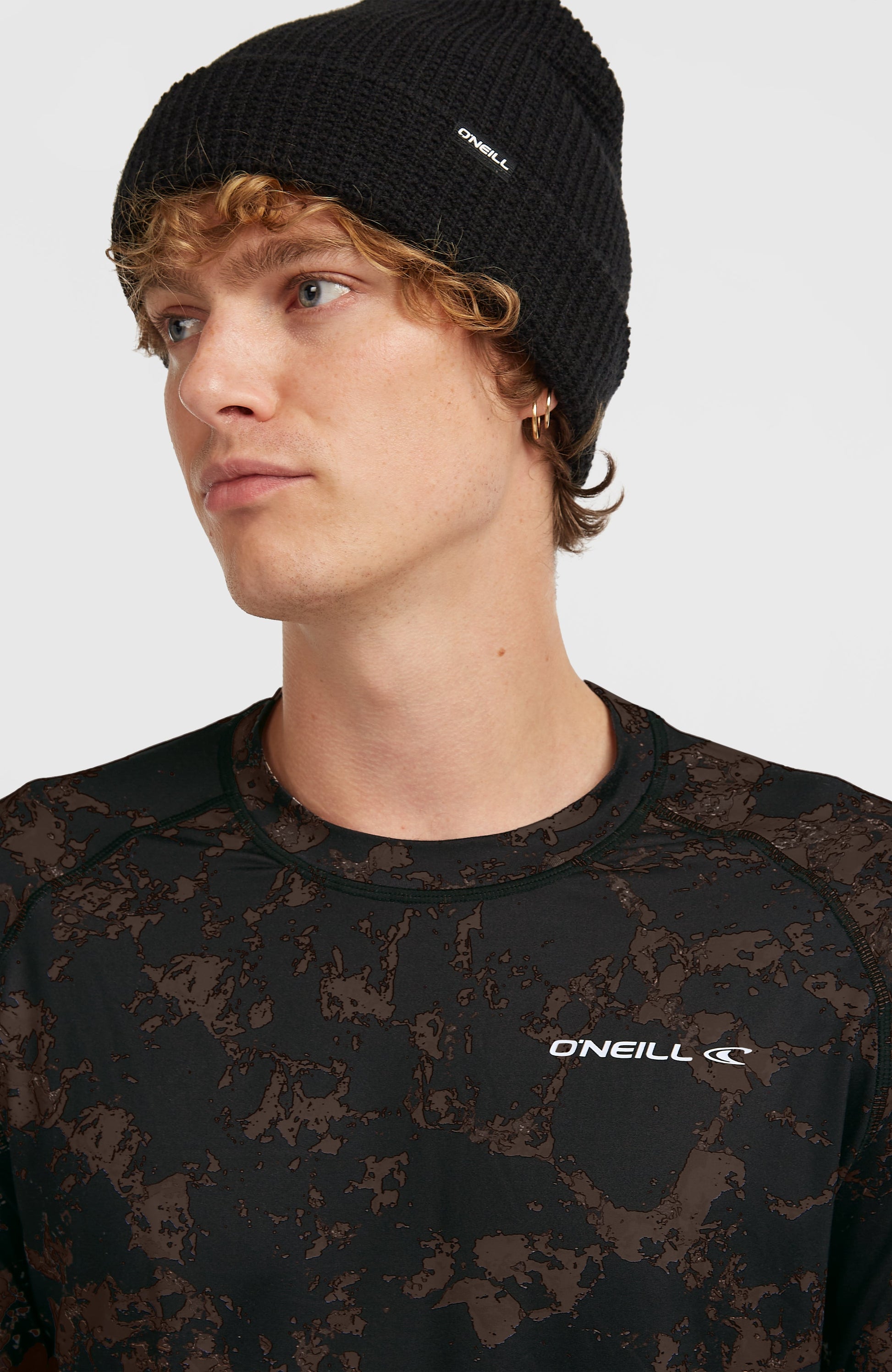 Baselayer Top Men Black/Beige Quarry