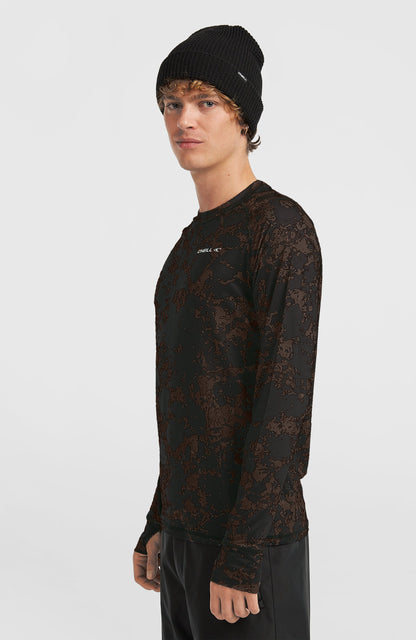 Baselayer Top Men Black/Beige Quarry