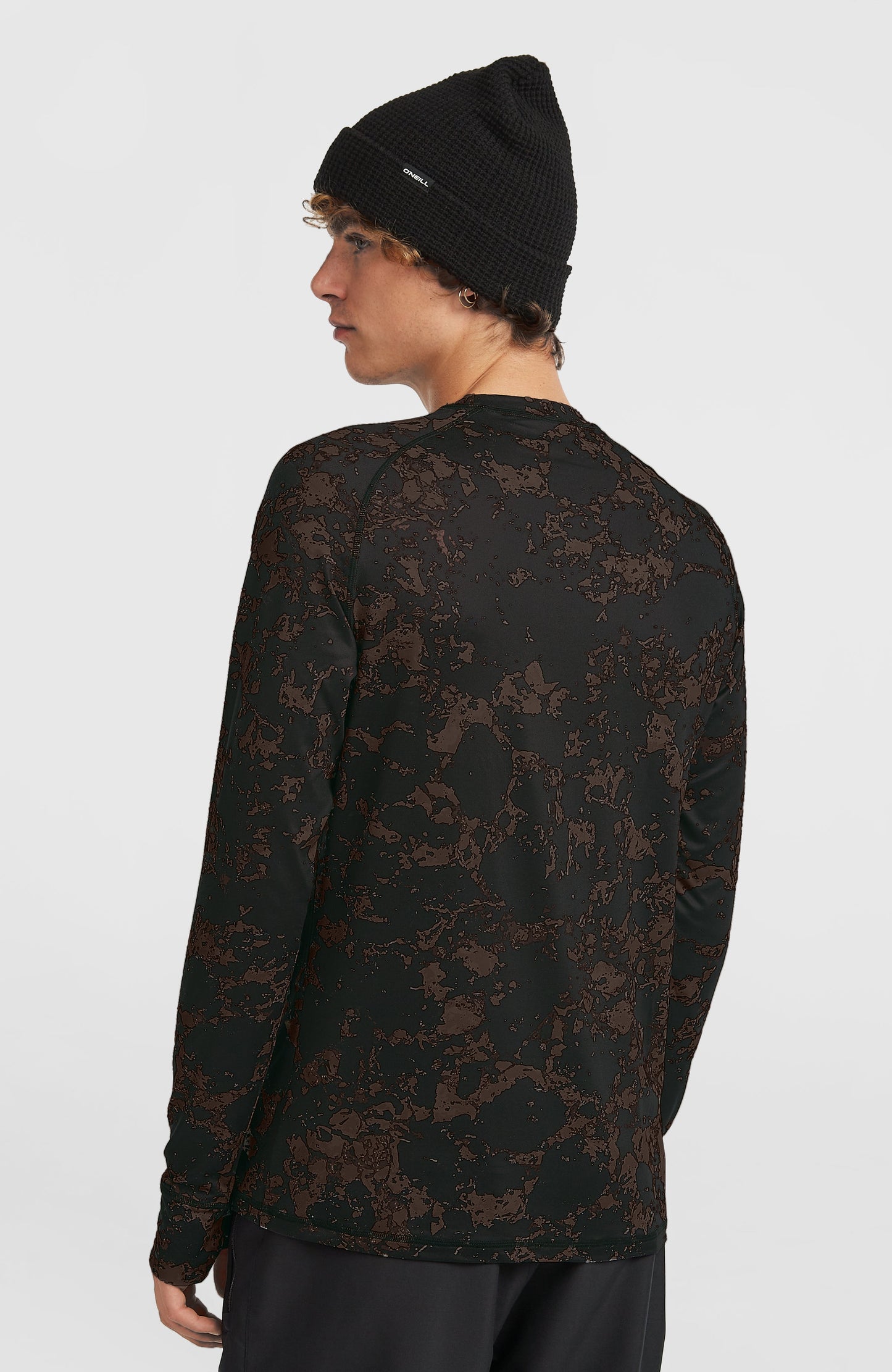 Baselayer Top Men Black/Beige Quarry