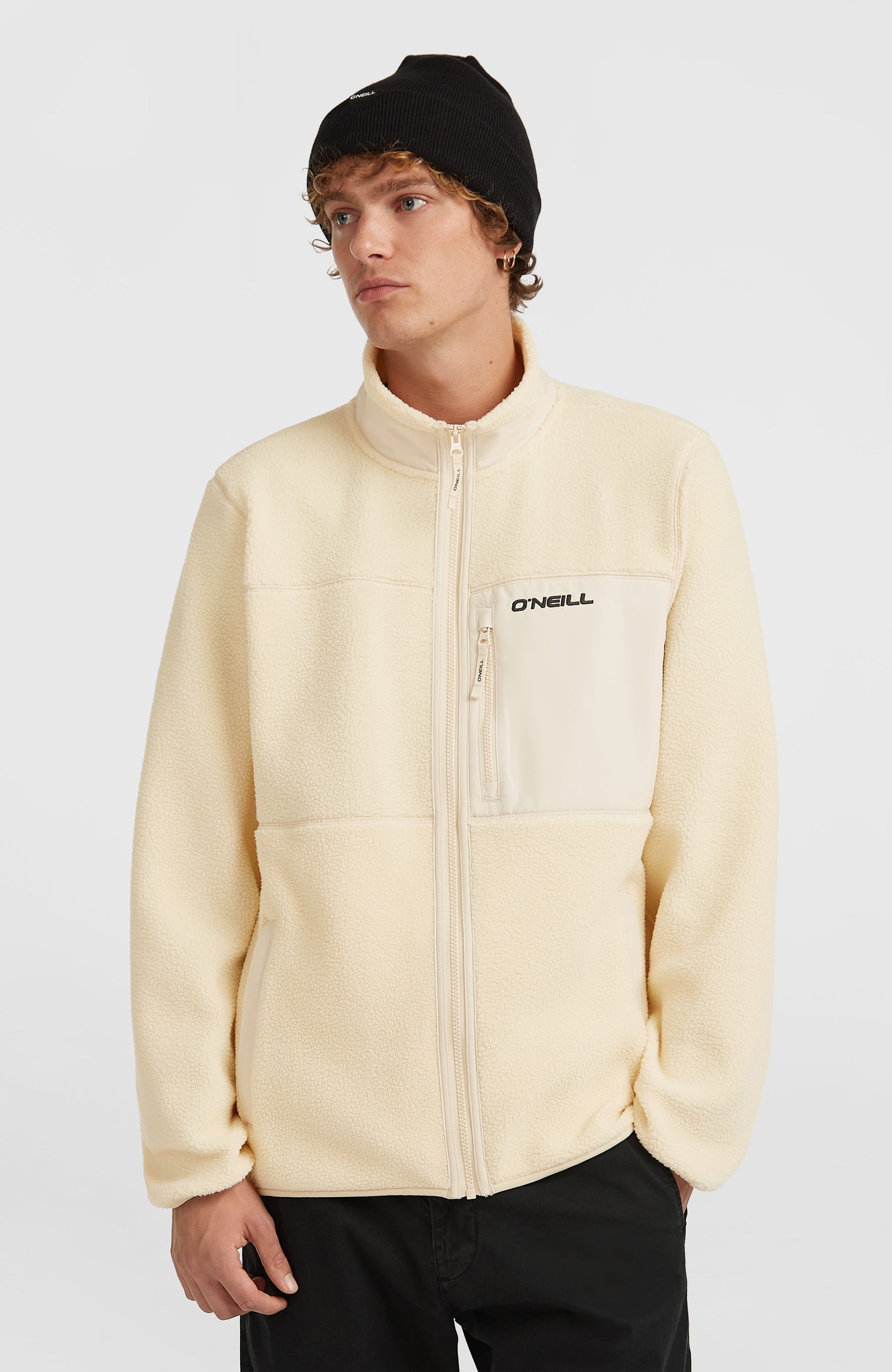 Must-Have High-Pile Full-Zip Fleece Men Macaron