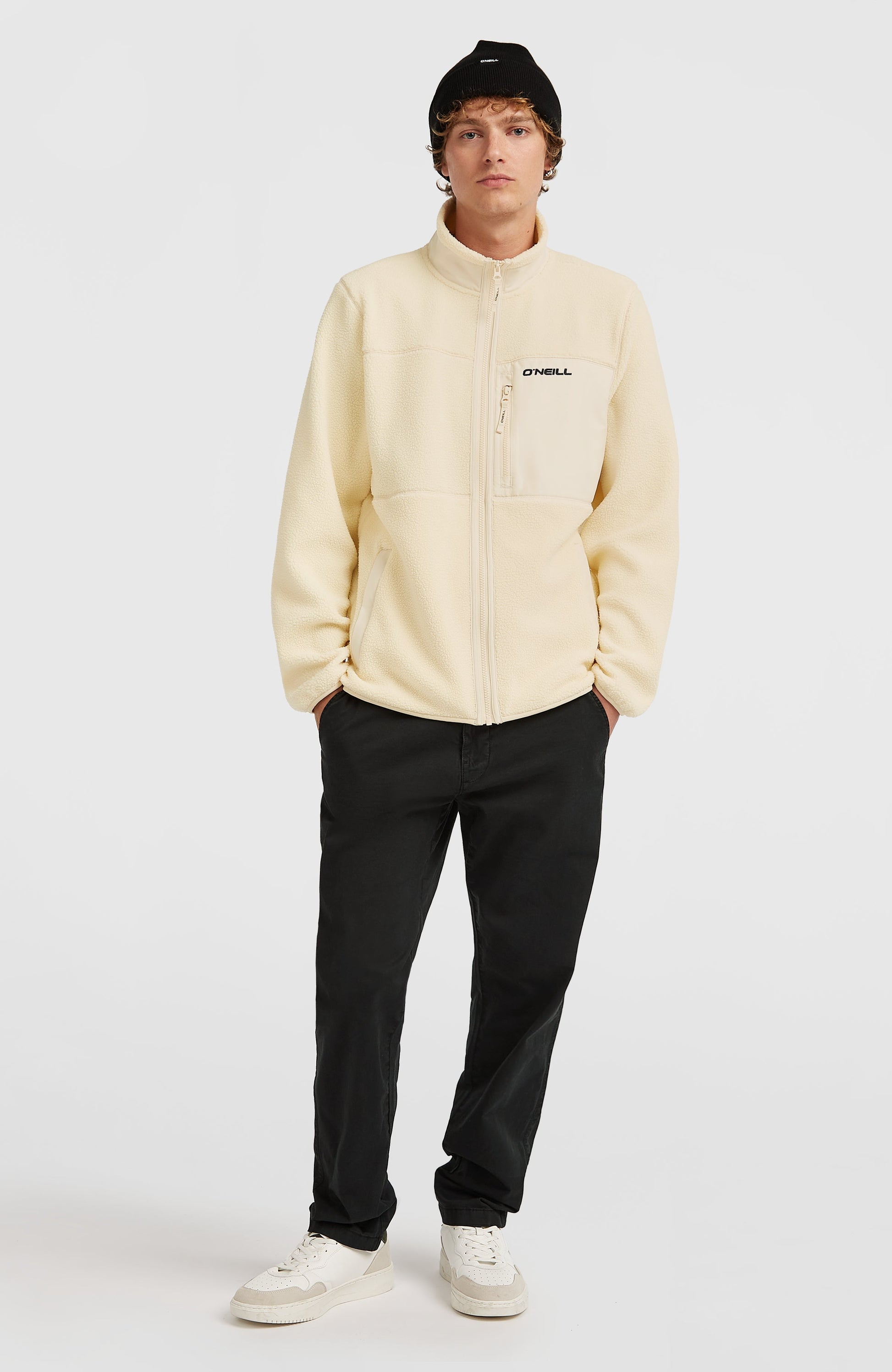Must-Have High-Pile Full-Zip Fleece Men Macaron