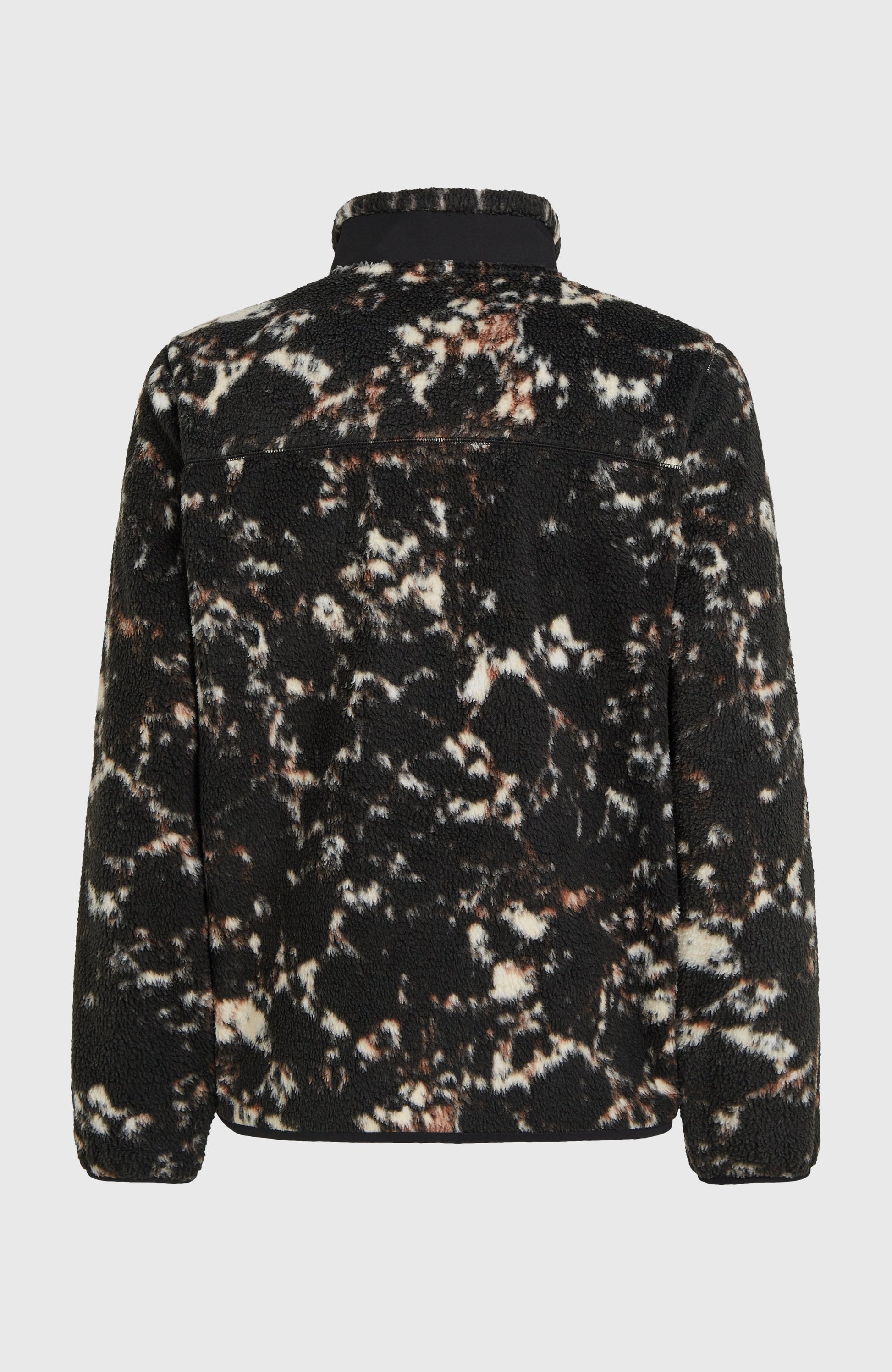 Must-Have High-Pile Full-Zip Fleece Men Black/Beige Quarry