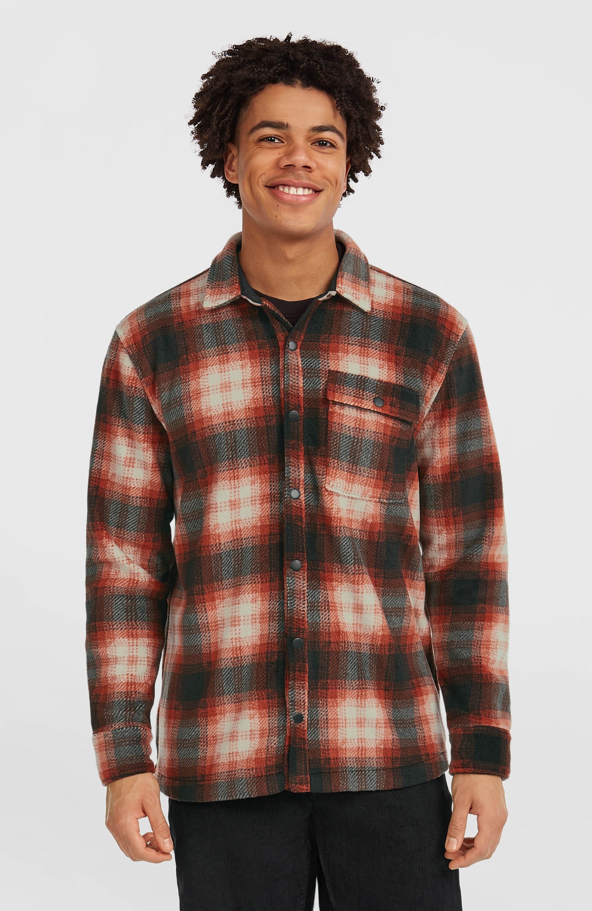 O'Riginals Superfleece Shirt Men Bonfire Check